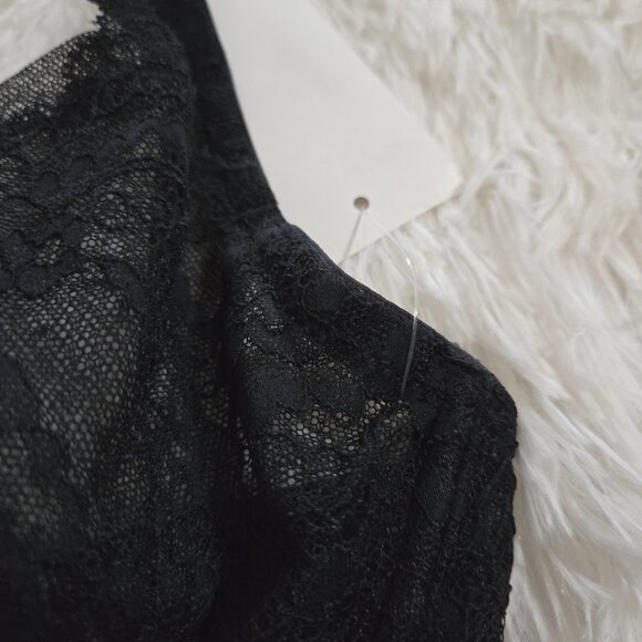 Skarlett Blue unlined black lace underwire bra NWT 32DDD 32F - Picture 6 of 8